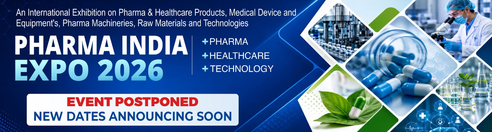 Pharma India Expo 2026 Banner